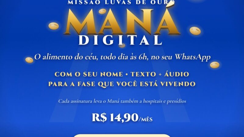 Maná Digital: uma mensagem de fé para começar cada dia com propósito 1 Maná Digital: uma mensagem de fé para começar cada dia com propósito